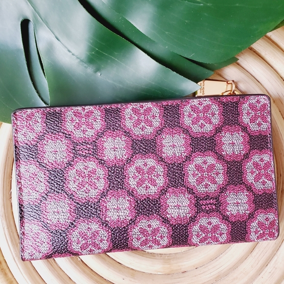🆕 Kate Spade Garnet Rose Spade Flower Small Slim Bifold Wallet - Picture 2 of 4
